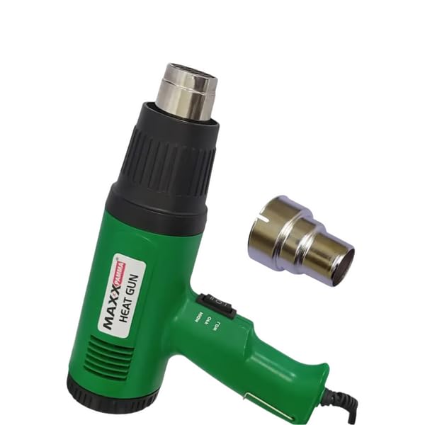 Image of New Maxx Pamma 2000W Heat Gun with Durable Copper Heating Element, Variable Hot Air Tool for Shrink Wrapping, Paint Removal, PVC Bending, Crafting & Multi-Purpose Use