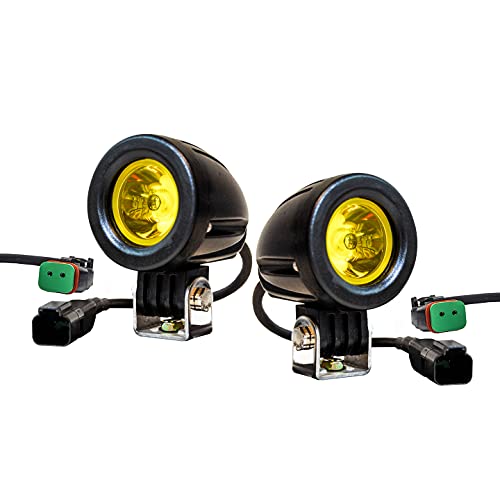Oz-Usa Amber Mini Trail Lights Led Cree Spot Motorcycle Offroad Dual Sport Enduro Fog #TOP1