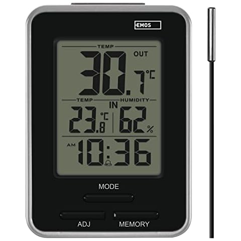 EMOS Digital Thermometer with Outdoor Sensor Cover