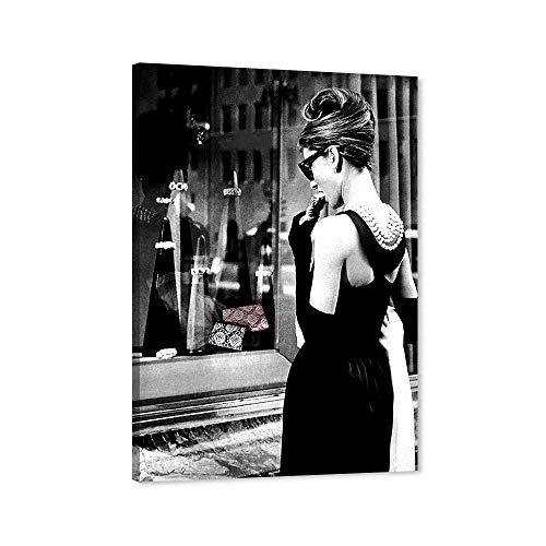 TIMUBA Hepburn Canvas Wall Art, Vintage Audrey...
