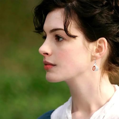 5 pairs Resin Coffee Cup Drop Earrings Dangle Gifts for Coffee Lovers or Women Funny Party Gifts4