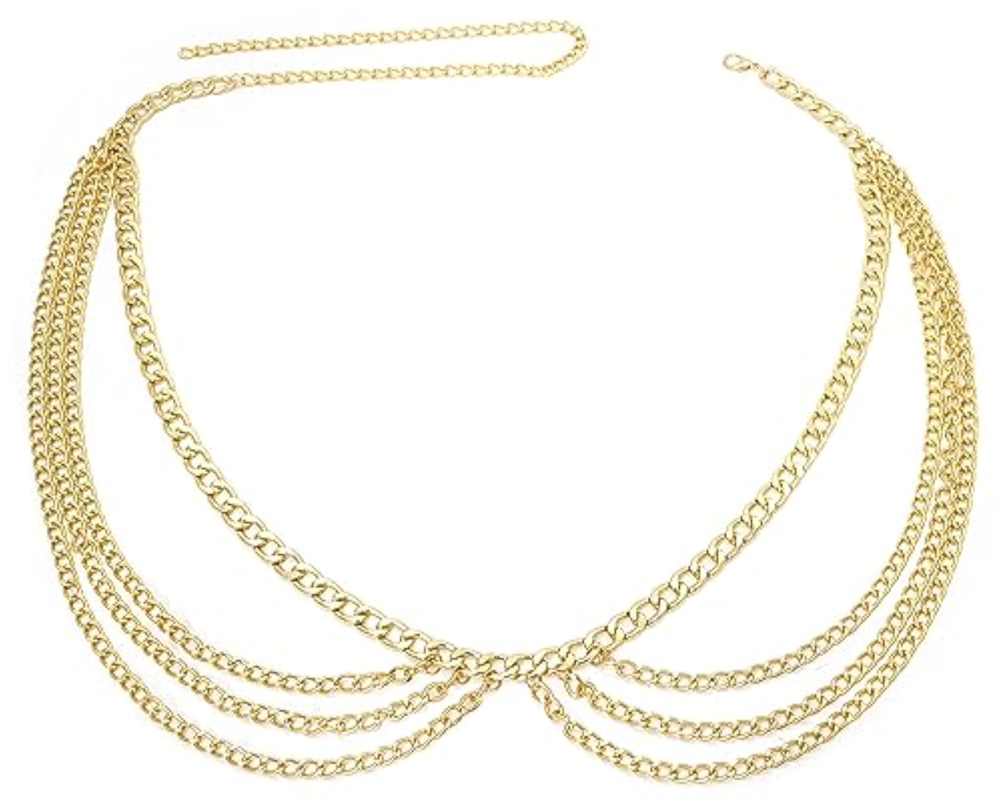 Luxury Adjustable Multi-Layer Waist Chain for Women