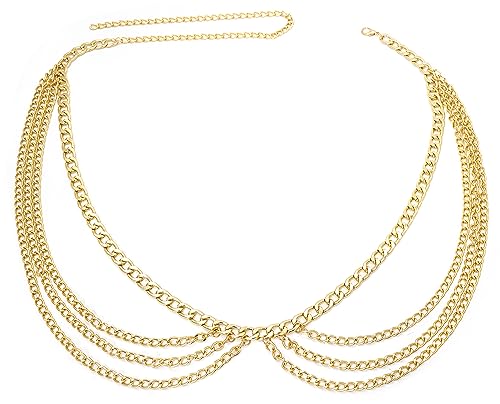 Adjustable Multi-Layer Waist Chain Belt for Women - Stylish and Versatile Accessory4