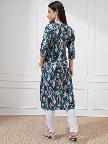 Image of Vishudh Women's Kurta | Regular Fit | Trendy Ethnic Top for Everyday Comfort