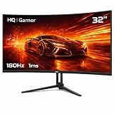 Monitor Gamer HQ Ultra 32' Curvo 1ms, 180Hz, Quad HD (QHD) - 2560x1440, AMD FreeSync, HDMI, DP, HQ32C180