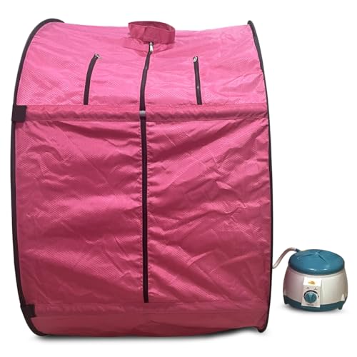 Image of Kawachi Portable Steam Sauna Bath Panchkarma Swedan Machine for Health, Weight Loss, and Beauty Spa at Home with Foldable Design and Herbal Steam Therapy (Pink)