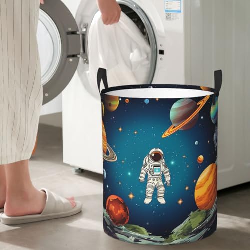 Panier à linge autonome astéroïde bac à linge pliable pour salle de bain - 6