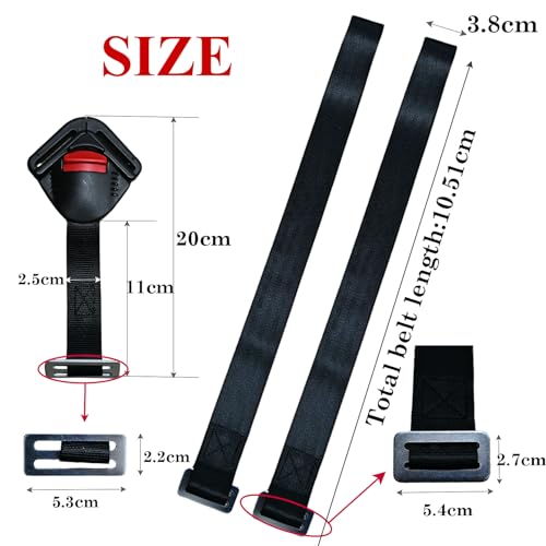 Image of Universal Baby Seat 5pt 5 Point Harness with Locking Buckle, Baby Highchair Stroller Pushchair Chest Harness Clip Buckle + Harness Straps Width 38mm /1.5in