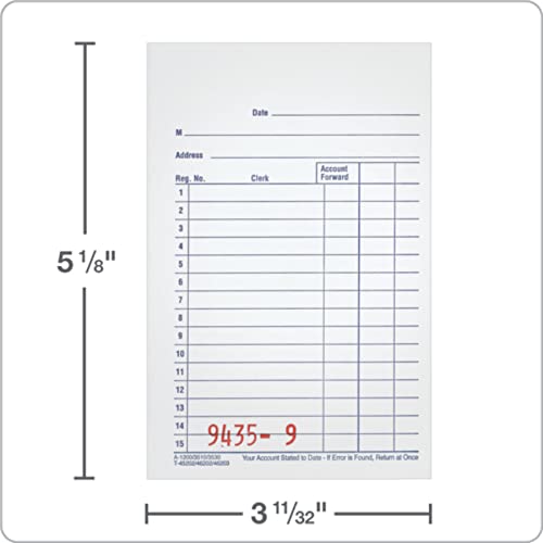 image for Adams General Purpose Sales Book, 2-Part, Carbonless, White/Canary, 3-