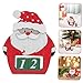 CONGARTENO Santa Claus Countdown Calendar Wooden Countdown Blocks Festive Table Sign for Holiday Decor Stylish Wooden Desk Calendar for All Festive Occasions