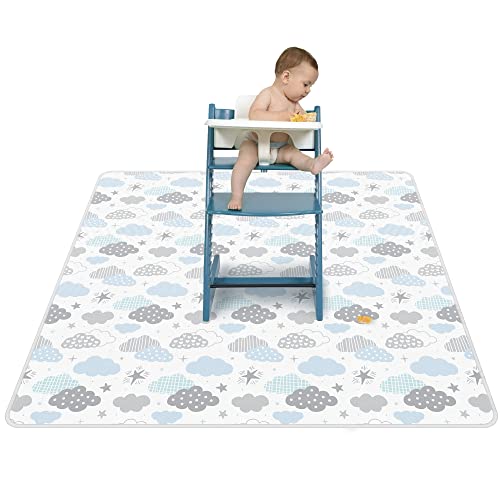 Image of Generic Splat Mat , Waterproof High Chair Mat , High Chair Mat for Floor , Splash Mat for Under Highchair 51inch