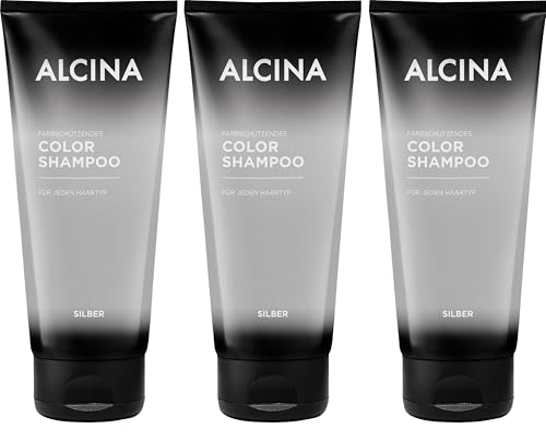 Shampoing couleur argent Alcina fini les reflets jaunes lot de 3 flacons