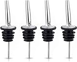 Minismus Flaschenausgießer 4 Stück - Ausgiesser Für Flaschen - Wein Ausgieße - Universal - Geeignet zum Beispiel für Wein, Schnaps, Cocktails und Öl