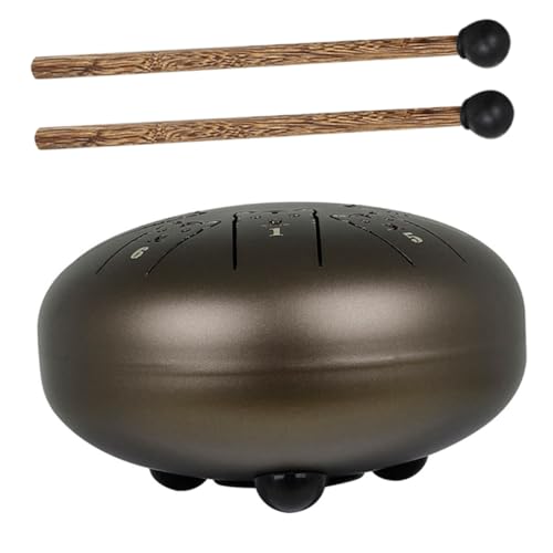 Toddmomy 1 Set Zodiac Steel Tongue Drum Percussion Instrument for Beginners Durable Design for Meditation Music Therapy Tiger