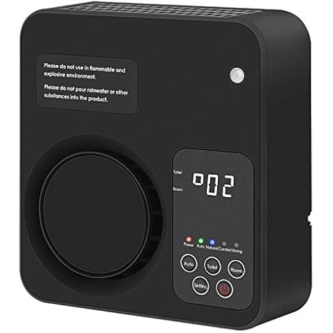 POLAMD Air Purifier for Home, Ozone Air Purifier, Loniser Air Cleaner for Bedroom Living Room Restroom Office (Black) Cover