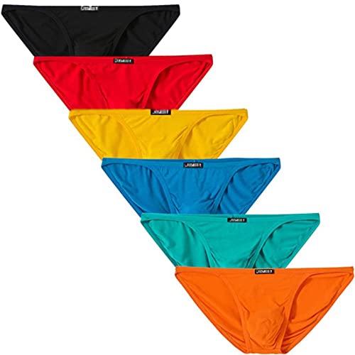 JINSHI Bikini Briefs Men Underwear Comfortable Sexy String Underpants