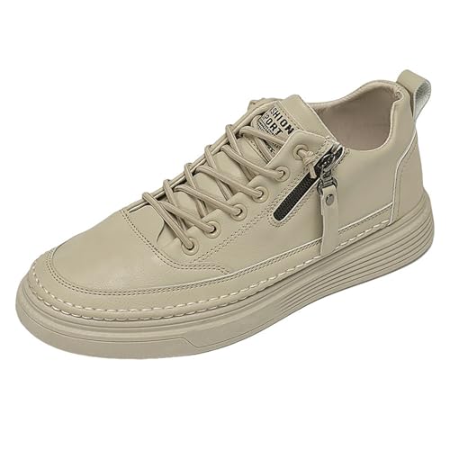 Zapatillas deportivas para hombre, impermeables, antideslizantes, suela suave, zapatos para correr, zapatos transpirables, ligeros, cómodos, informales, con cordones, tallas 39-44, caqui, 42 EU