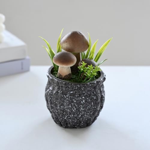 Mini plantes artificielles Milisten en pot pour bureau et salon lot de 4