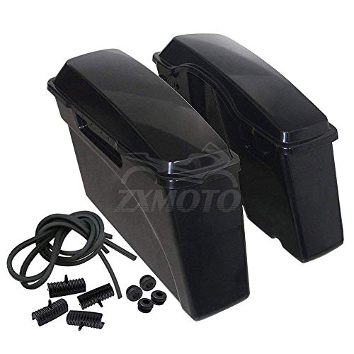 Alforjas duras de ABS sin pintar con tapas para modelos Touring Street Glide Electra Glide 1994-2013, izquierda y derecha miniatura 1