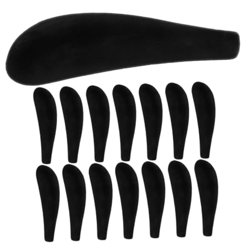 VILLFUL Shoulder Pad Shaper for Hangers 16pcs Wide Shoulder Flocking Hanger Pads Coat Hanger Shoulder Shapers