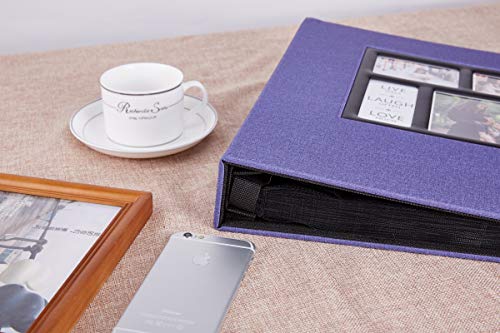 image for Ywlake Photo Album 4x6 1000 Pockets Photos Linen Cover, Extra Large Ca