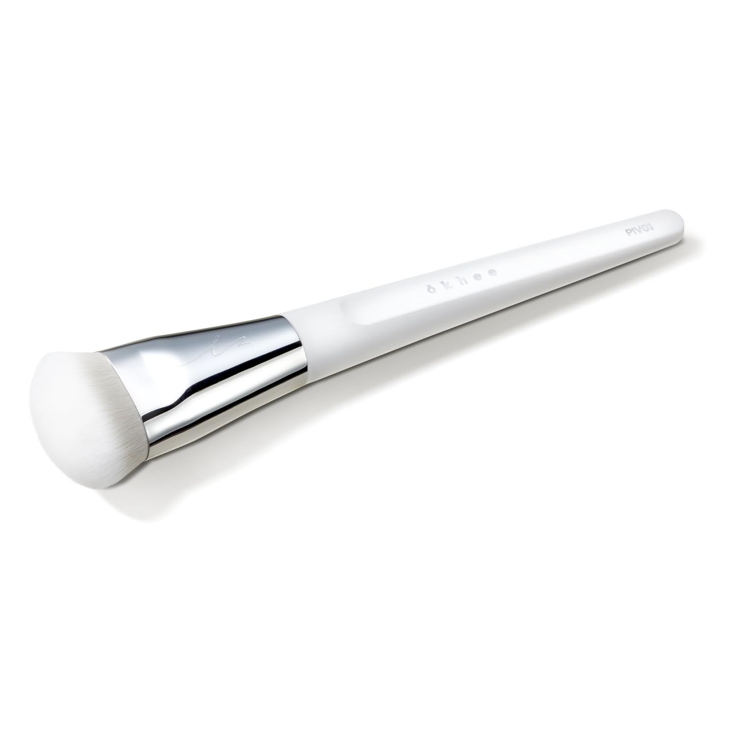 [SOO ADOR] okhee WHITE JADE Foundation Brush PIV01 - Flawless and Smooth Foundation Application for Radiant Skin | Designed by K-Pop Makeup Expert Seo Ok | Makeup Brush Base Brush - Image 4