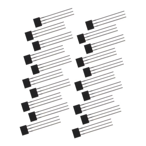 PAMINGONO 20 Piezas Sensor De Efecto Sensor De 3 Pines Sensores De Circuitos Integrados Sensor De Circuitos Integrados 3 Pines Partes Del Pasillo Sensor Hall De 3 Pines Aleación