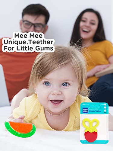 Image of Mee Mee Multi-Textured Soft Silicone Teether (Multi-Red)
