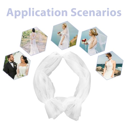 Guantes de novia de malla con mangas abullonadas desmontables COLLBATH 3