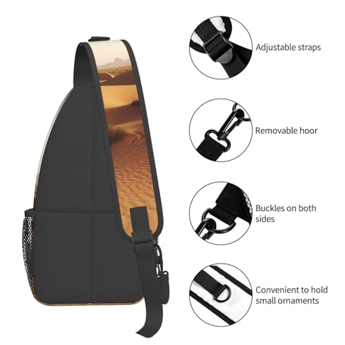 Bolso Cruzado Deportivo Estilo Sling en Negro para Adultos miniatura 5