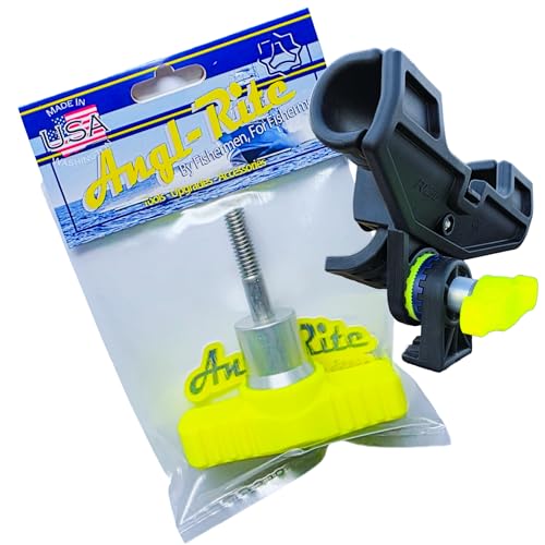 Angl-Rite Hammer Lock Handle - Easy Grip, Max Torque Handle - Scotty and Folbe Compatible (Angl-Rite Yellow)