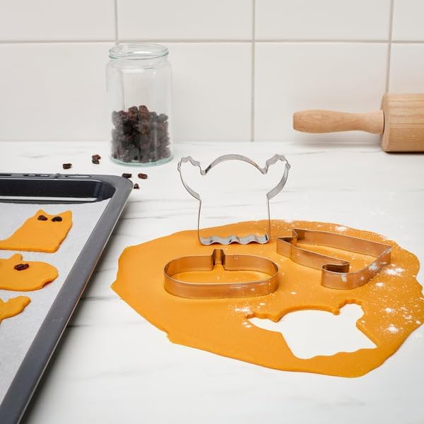 ProTuning KUSTFYR - Juego de 3 cortadores de repostería (acero inoxidable)