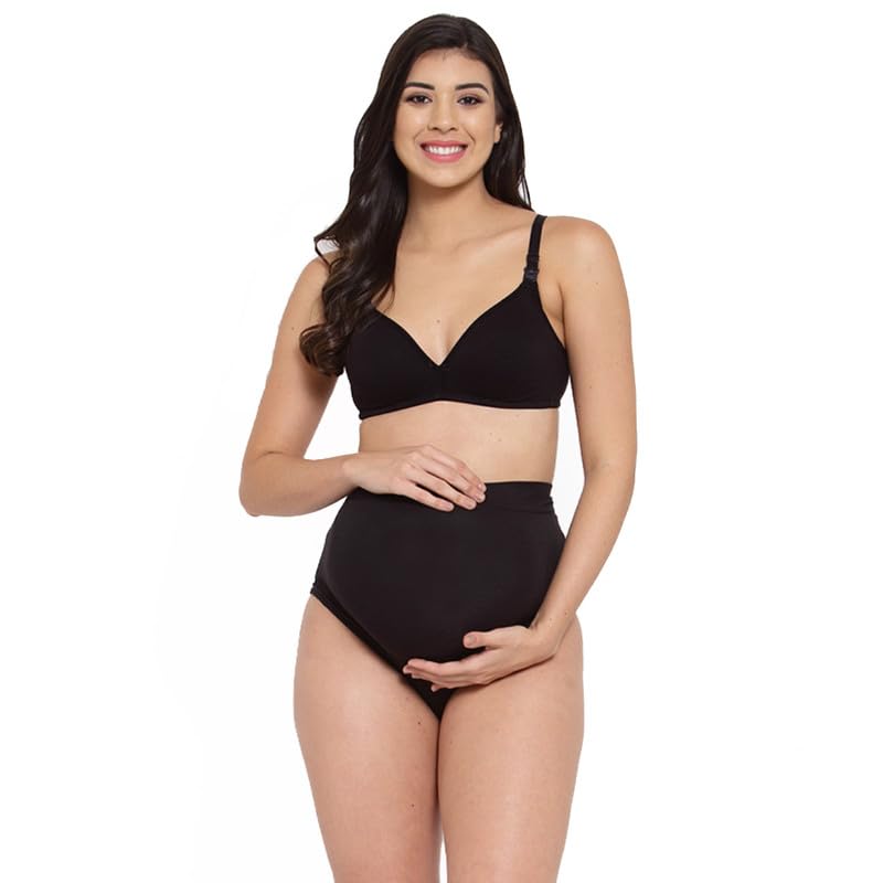 Image of Inner Sense Organic Cotton Bamboo Overlap Maternity Panties | After delivery Panties for Women | Full Coverage, Pregnancy Panty for Women I Maternity wear Skin