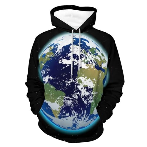 Hoodie La Terre unisexe pull à capuche manches longues pour homme et femme taille S
