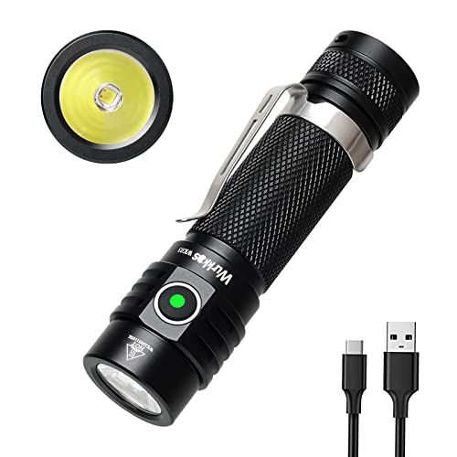 Image of Wurkkos TS22 Flashlight High Lumen Rechargeable - 4800 Lumens Super Bright 70.3 HI LED Flashlight USB C Charging IP68 Waterproof Regulated Output for Dog Walking Ramping Emergency Hiking