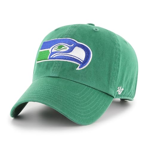 47 Green Seattle Seahawks Throwback Clean Up Adjustable Hat