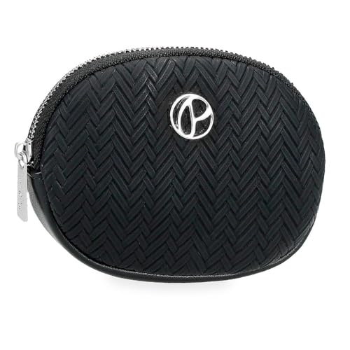 Pepe Jeans Sprig Monedero Negro 11,5x8,5x1,5 cms Piel sintética by Joumma Bags