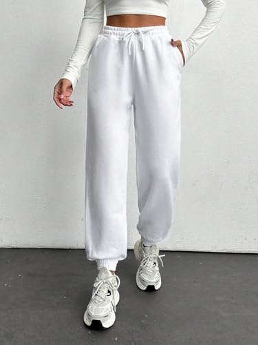 Image of dockstreet Baggy Joggers /Loose fit,High Waist Yoga Pants /Casual, Long Length Extra Baggy fit Lower Cotton for Women