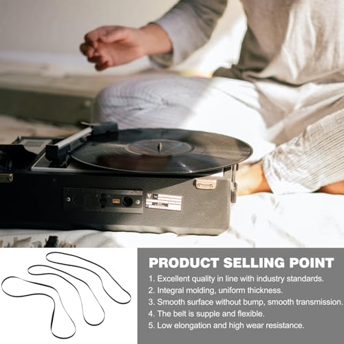 Remplacement pour lecteur vinyle avec ces 18 ceintures de caoutchouc souples noires - 4