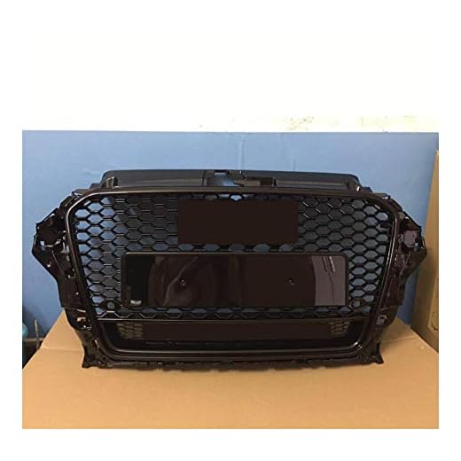 YYMM Rejillas de Autos para Audi A3 S3 8V RS3 Style Coche Front Bumper Grille Grille 2013 2014 2015 2016