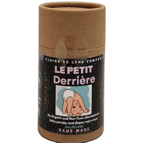 Le Petit Derrière Talc-Free, Organic, Non-Toxic Baby Powder Alternative, The Diaper Rash Eraser, Won't Create Toxic dust Cloud Like Regular Baby Powders, Ancient French Recipe, Fragrance Free