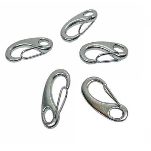 Gate Snap Hook Carabiner Boat Rigging 400 Lbs 5 PC 2 Inch Stainless Steel 316