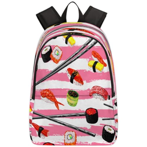 Sac à dos à sushi Kawaii léger de 17,4 L pour soulager le dos des écoliers et étudiants