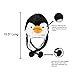 Super Z Outlet Penguin Plush Animal Winter Ski Hat Beanie Aviator Style Winter Black/White (Penguin Short)