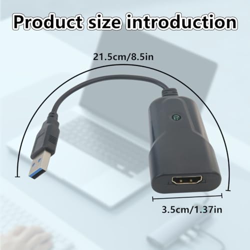 Smaeti Full HD 1080P Video Capture Card, USB 3.0 HDMI Game Capture Card Compatible for Windows, for Ma-c for i-OS and for Linux - Plug and Play