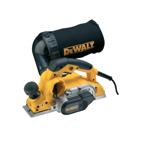 Foto von Dewalt Hobel (82 mm) D26500 (1.050 Watt, Hobelbreite 82 mm, ø-Messerwelle 64 mm, max. Spantiefe 4 mm, max. Falztiefe 25 mm, Hobeltiefe in 1/10 mm Schritten einstellbar, plangefräste Hobelsohle)