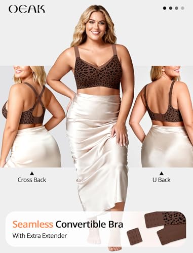 Image of OEAK Womens Wireless Jelly Bras V Mesh Comfortable Bralette Supportive Tshirt Bra No Underwire Seamless Push Up Everyday Bras