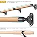 Kipika Wall Mounted Traditional Solid Wood Ballet Barre System, Freestanding Ballet Barre, Stretch/Dance Bar for Home Workout Dance Equipment, Durable Metal Support, Height Adjustment (67 inches)