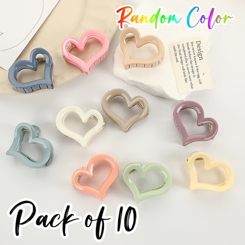 Pack de 10 pinzas pequeñas en forma de corazón miniatura 6