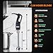 COOLUMA Commercial Immersion Blender, 500W Heavy Huty Hand Blender With 16 Inch Removable Shaft, 6,000-20,000 RPM Variable Speed, Industrial Hand Mixer For Pro Restaurant Kitchen.